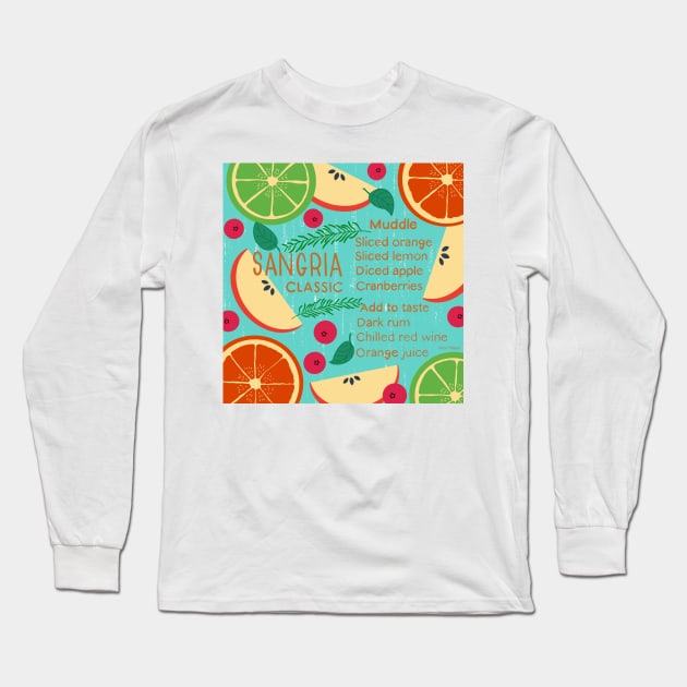 Sangria Long Sleeve T-Shirt by EV Visuals